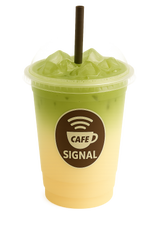 Mango & Matcha Latte