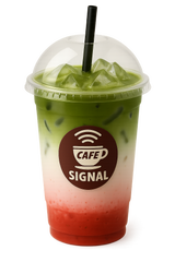 Strawberry Matcha Latte